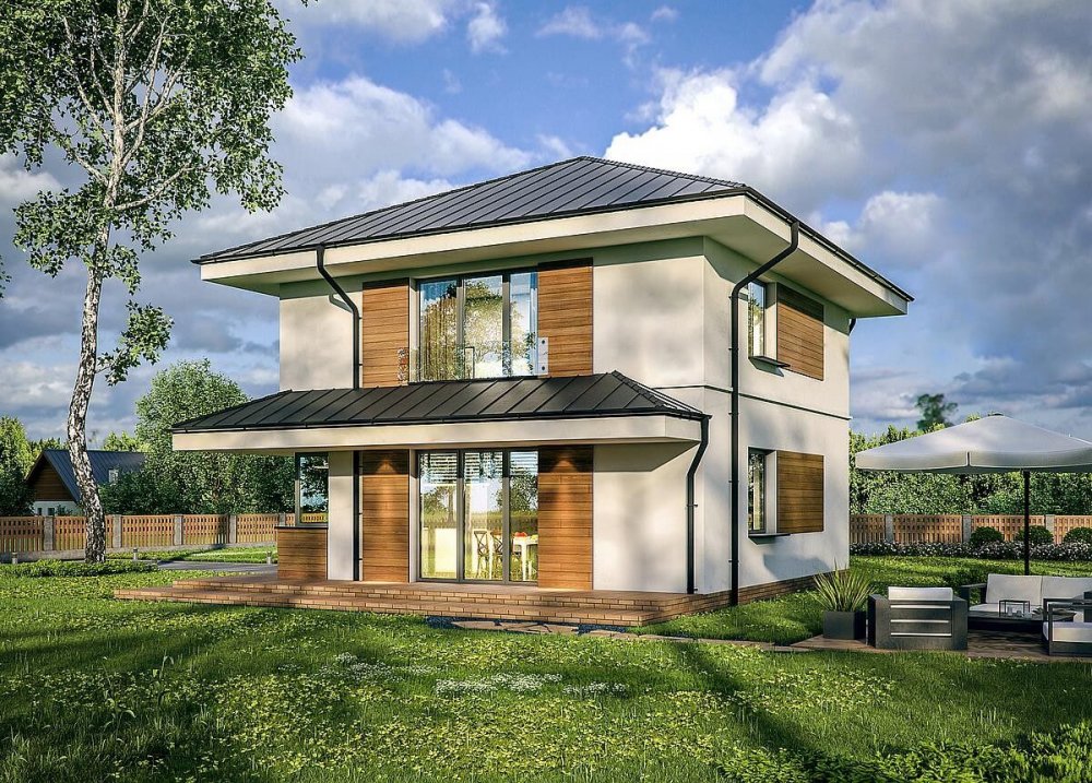 Проект 2-этажного дома "Роттердам"