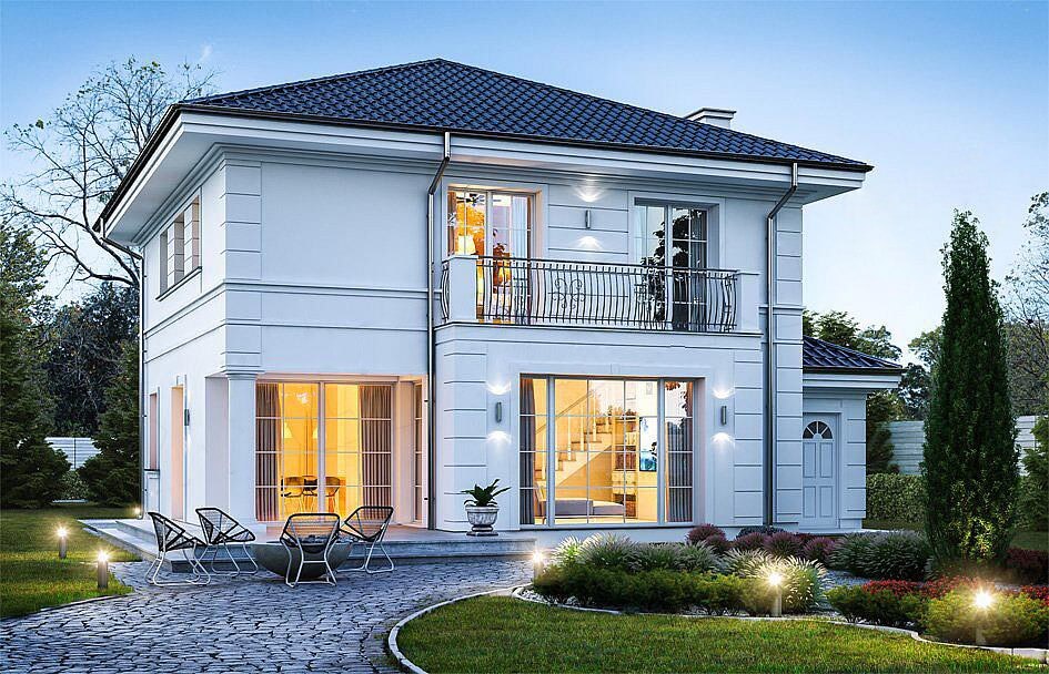 Проект 2-этажного дома "Амстердам"