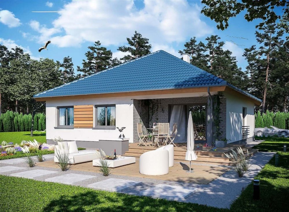 Проект 1-этажного дома "Минск"