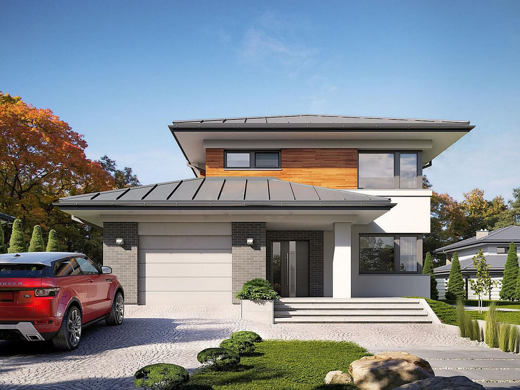 Проект 2-этажного дома "Афины"