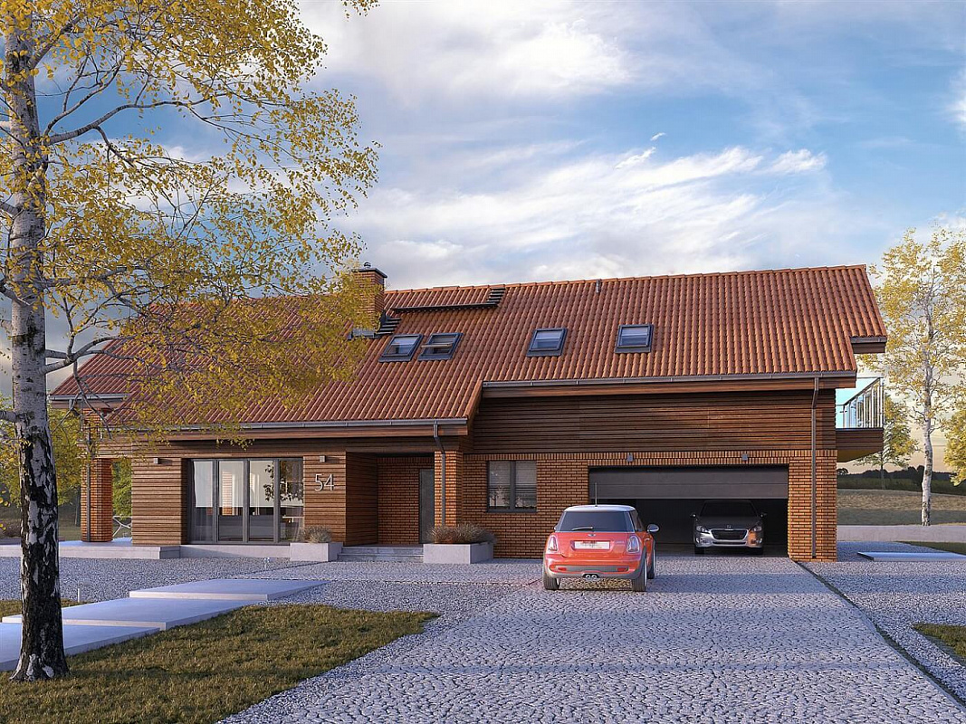 Проект 2-этажного дома "Краков"