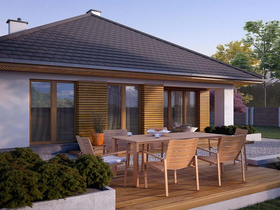 Проект 1-этажного дома "Вена"