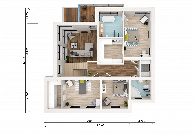 Проект 2-этажного дома "Таллин"