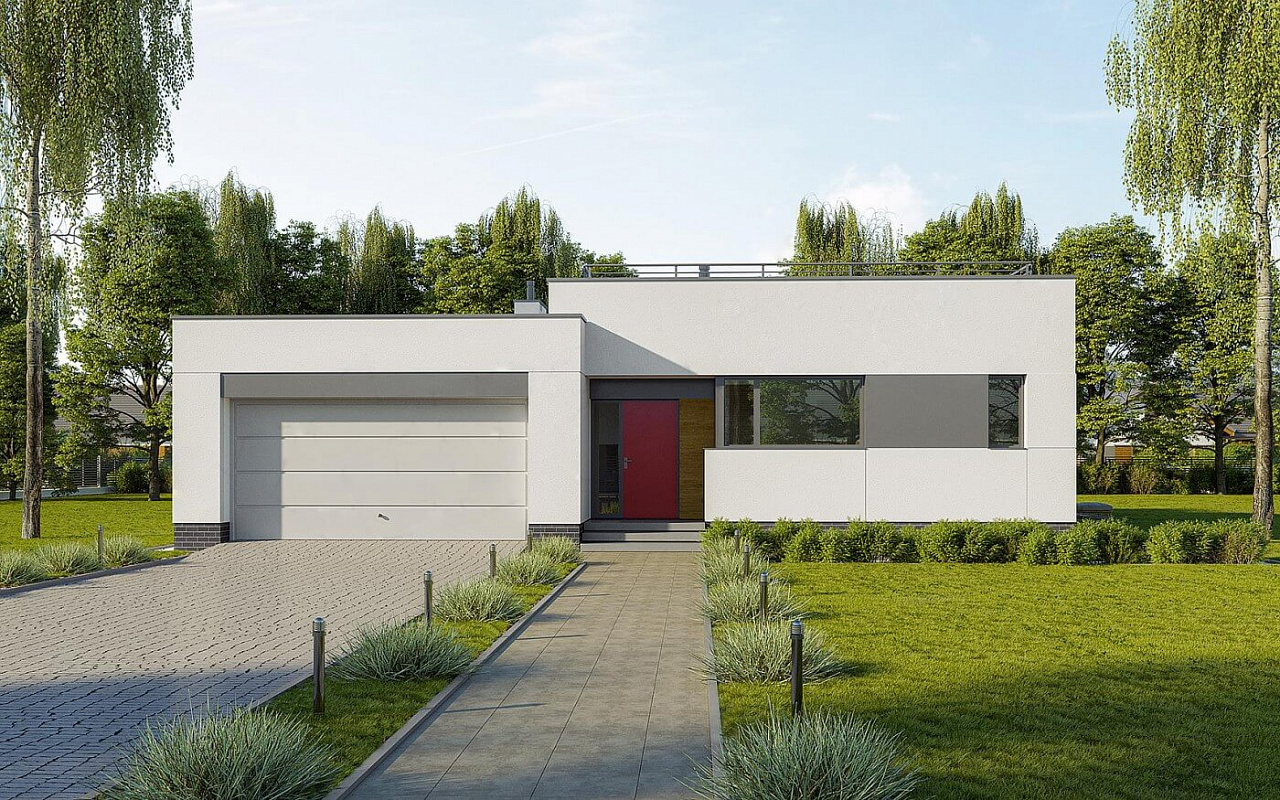 Проект 1-этажного дома "Рига"