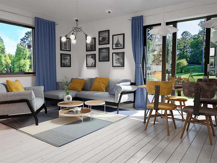 Проект 2-этажного дома "Роттердам"