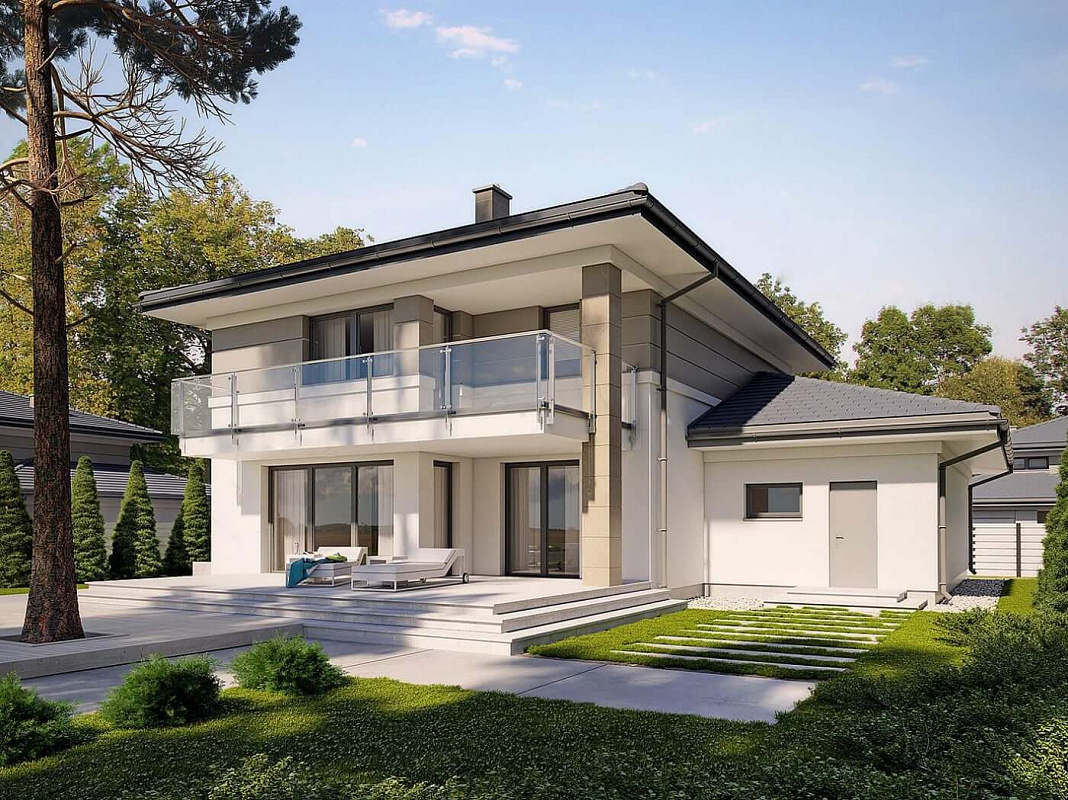 Проект 2-этажного дома "Копенгаген"