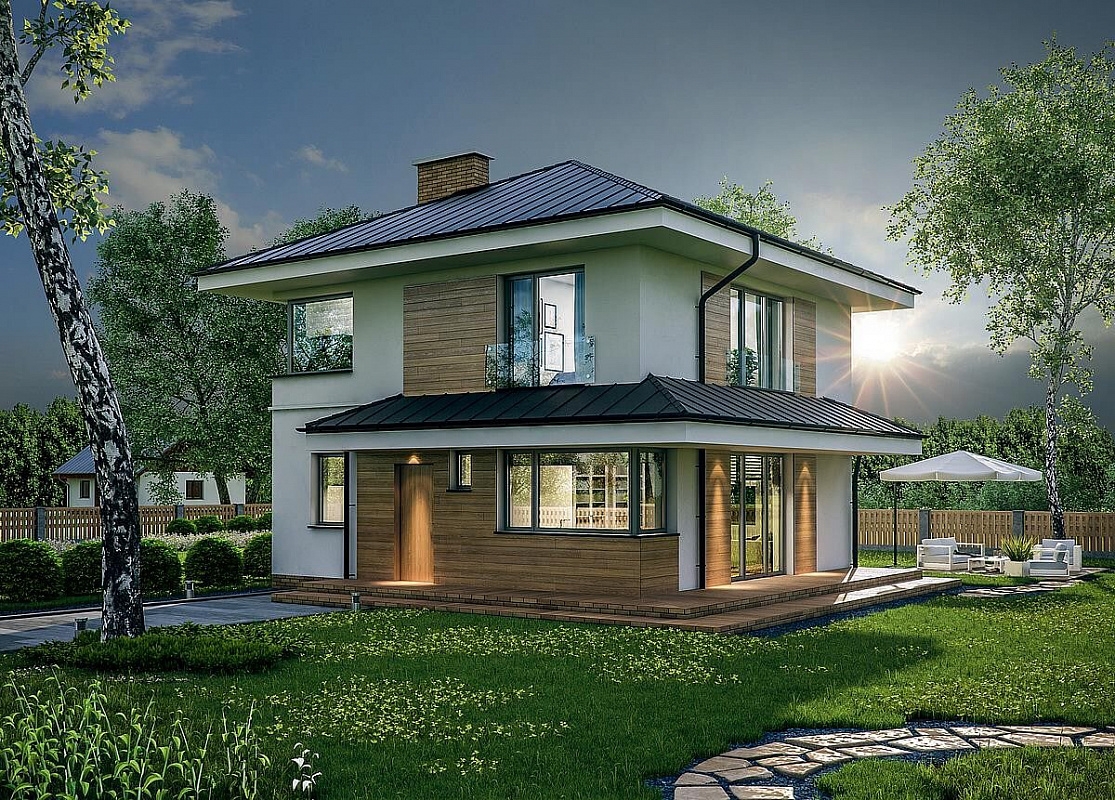 Проект 2-этажного дома "Роттердам"