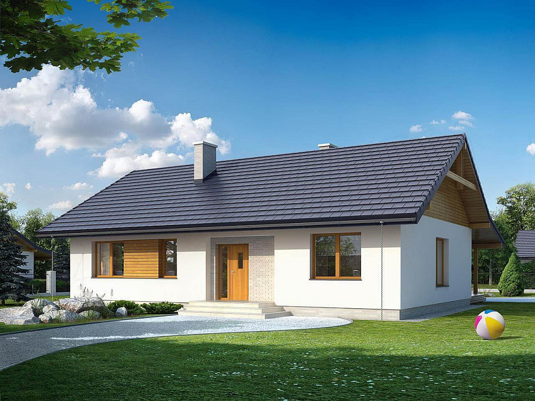 Проект 1-этажного дома "Варшава"