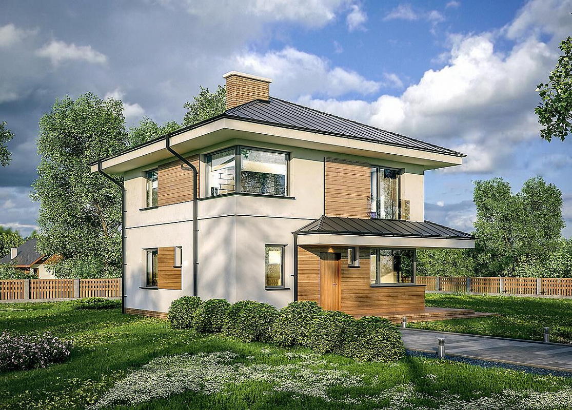 Проект 2-этажного дома "Роттердам"