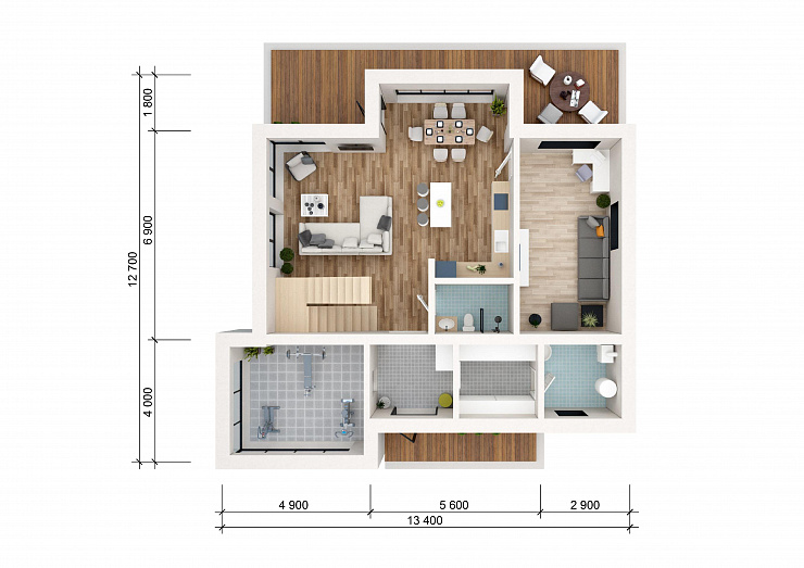 Проект 2-этажного дома "Таллин"