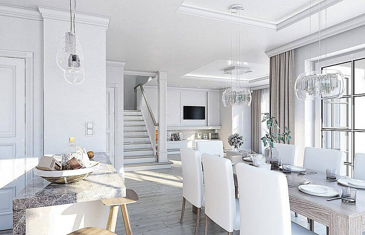 Проект 2-этажного дома "Амстердам"