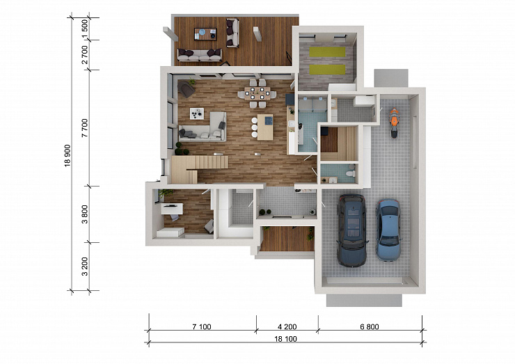 Проект 2-этажного дома "Хельсинки"