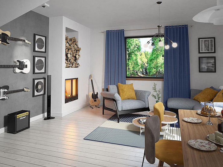 Проект 2-этажного дома "Роттердам"