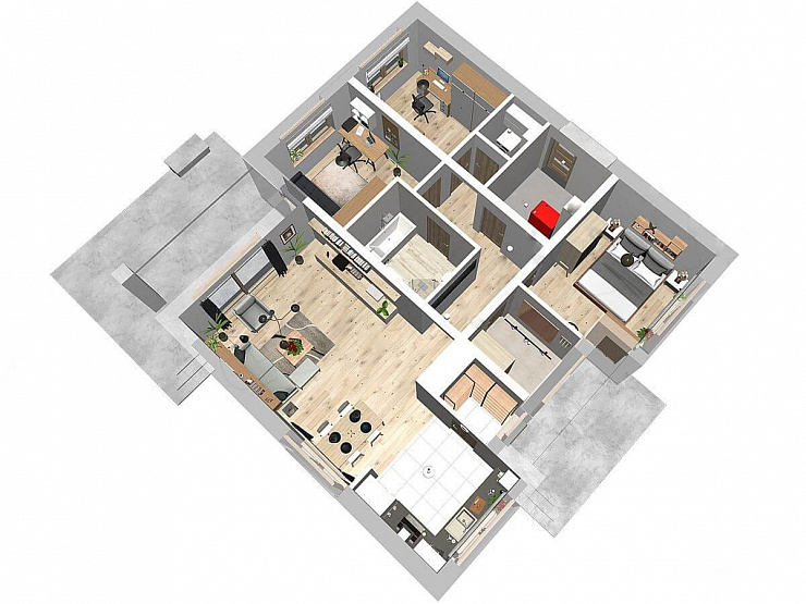 Проект 1-этажного дома "Минск"