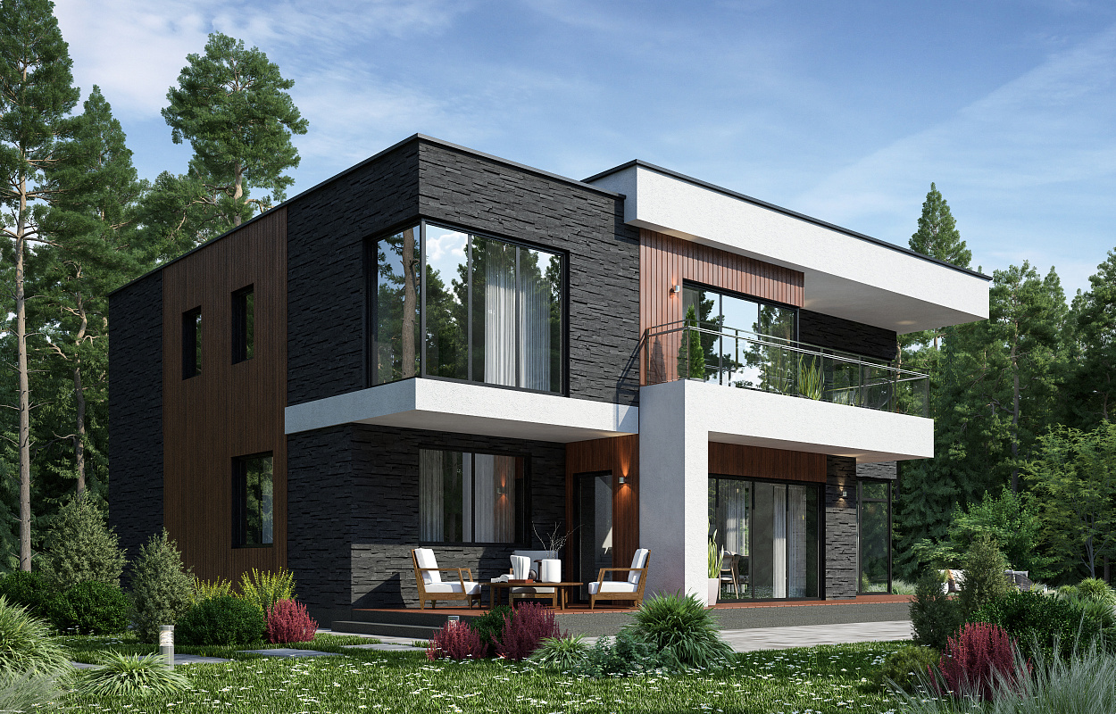 Проект 2-этажного дома "Таллин"