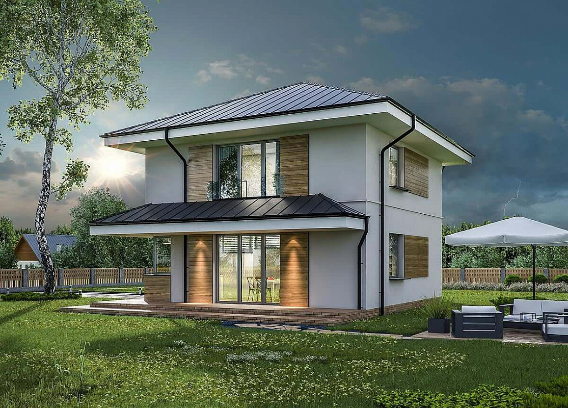 Проект 2-этажного дома "Роттердам"