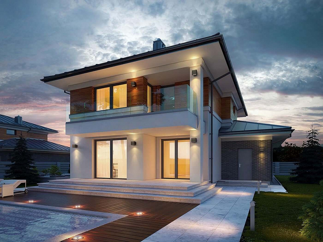 Проект 2-этажного дома "Афины"