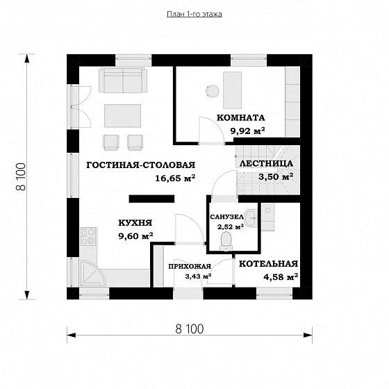 Проект 2-этажного дома "Палермо"