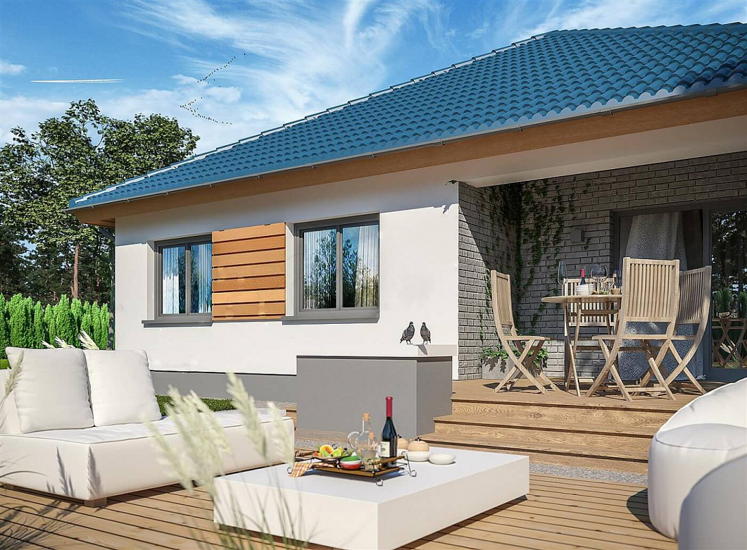 Проект 1-этажного дома "Минск"