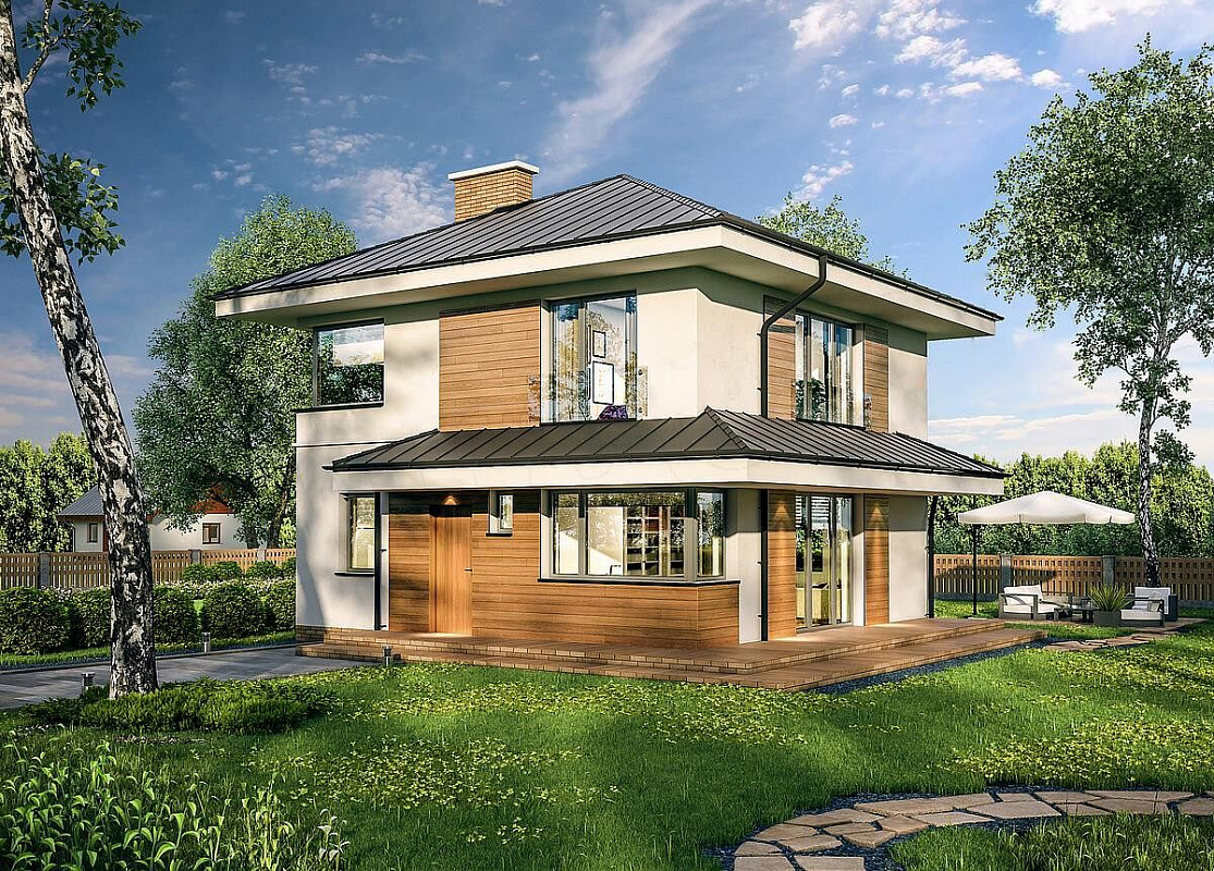 Проект 2-этажного дома "Роттердам"